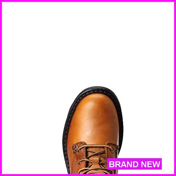 Premium Leather Work Boots Ankle Booties Comfort Support Everyday Wear - Picture 5 of 6